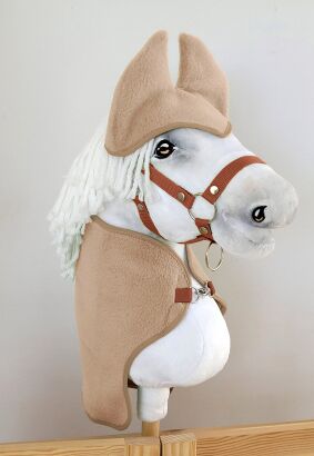 Zestaw dla Hobby Horse A3: derka + nauszniki – camel