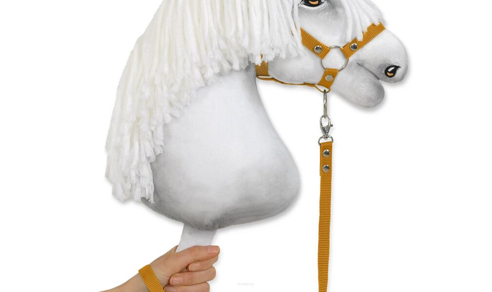 Uwiąz dla Hobby Horse z taśmy – musztardowy