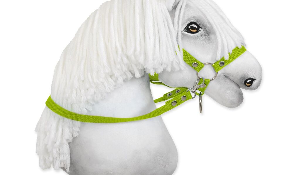 Wodze dla konia Hobby Horse – limonka