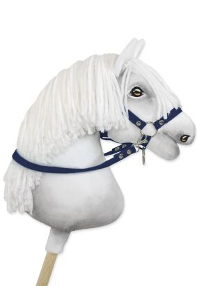 Wodze dla konia Hobby Horse – granatowe