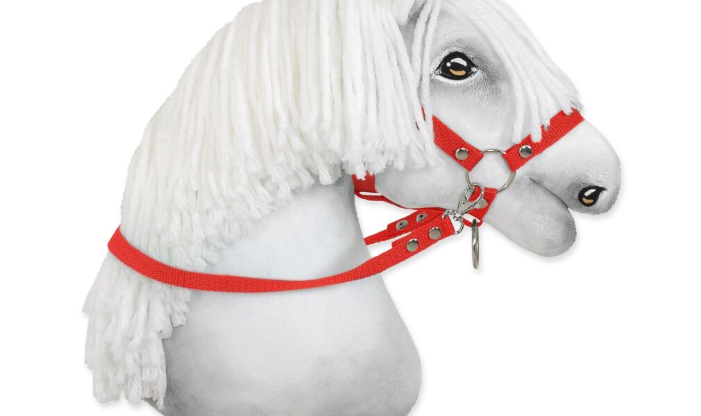 Wodze dla konia Hobby Horse – czerwone