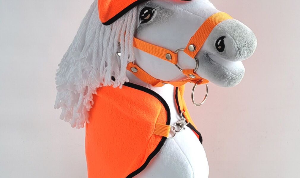 Zestaw dla Hobby Horse A3: derka + nauszniki – neon orange