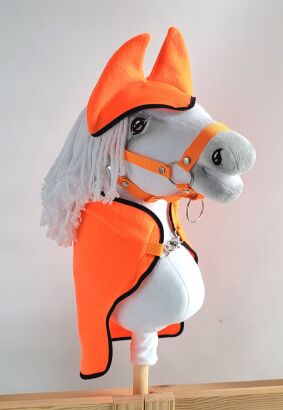 Zestaw dla Hobby Horse A3: derka + nauszniki – neon orange