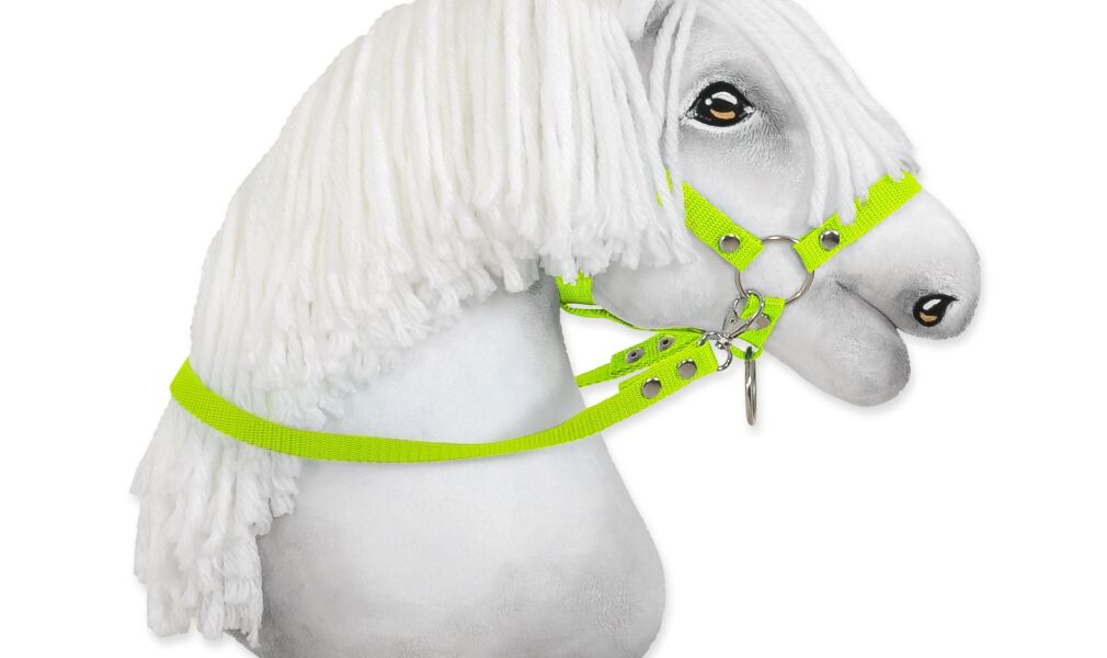 Wodze dla konia Hobby Horse – neon green