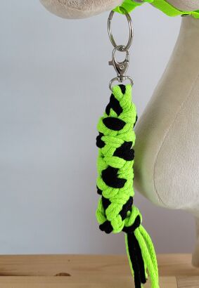 Uwiąz dla Hobby Horse ze sznurka – neon green/ czarny