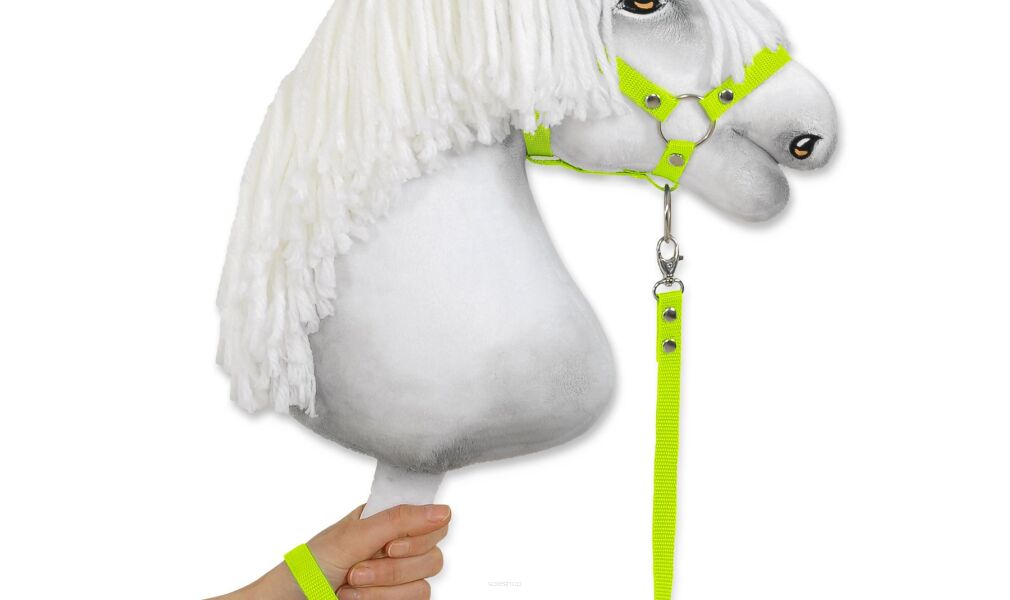 Uwiąz dla Hobby Horse z taśmy – neon green