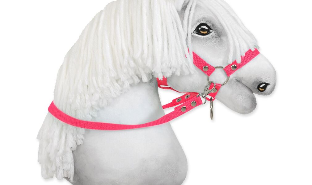 Wodze dla konia Hobby Horse – neon pink